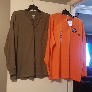 Dickies 2x Long sleeve pocket shirts